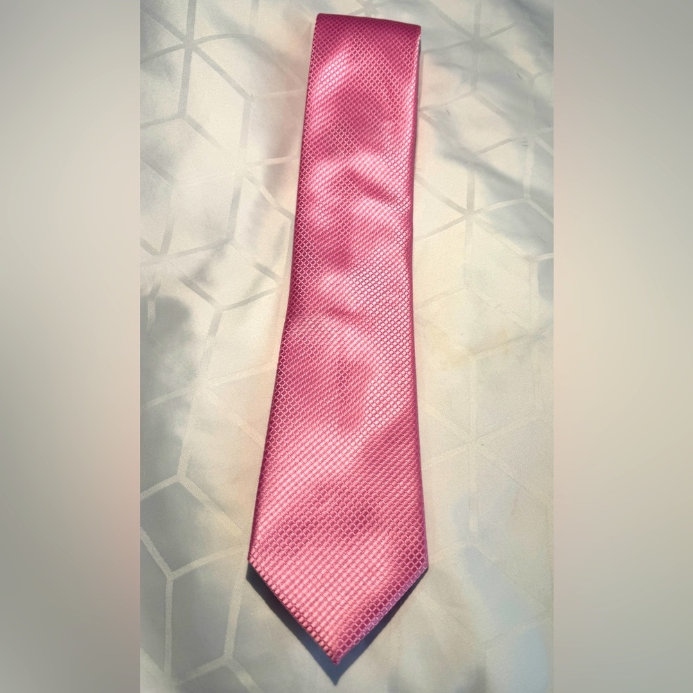 Stanford Pink Polyester Tie